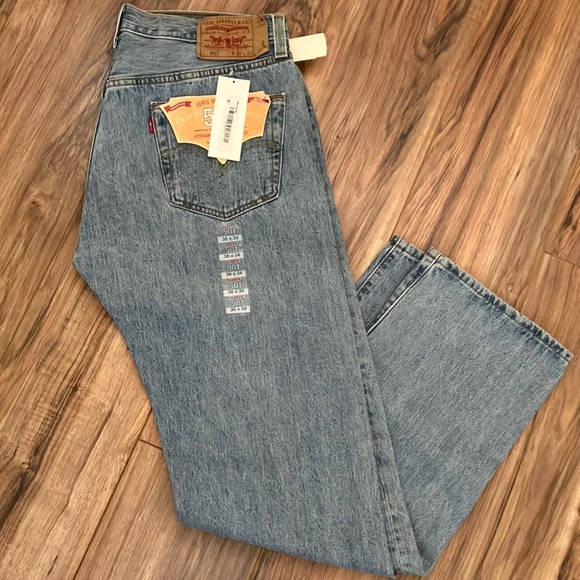 Levi's Other - NWT Levi’s 501 Straight Leg Button Fly Jeans